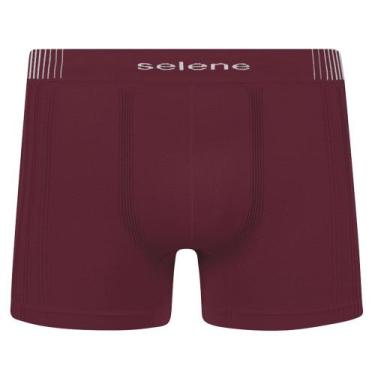 Imagem de Cueca Boxer Selene Sem Costura Masculina - Bordô, Bordô, M