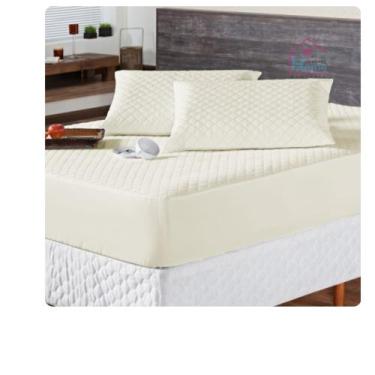 Imagem de Capa Protetor De Colchão Impermeável Matelada Com Elástico Queen Box M