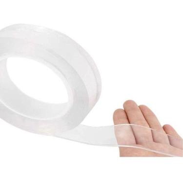 Imagem de Fita Nano Mágica Lavável Adesiva Dupla Face Com 3 Metros - oem
