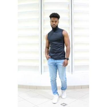 Imagem de Regata Masculina Gola Alta Camiseta Cacharrel Canelada-Masculino