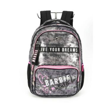 Imagem de Mochila Preta De Costas Notebook Escolar Barbie Luxcel