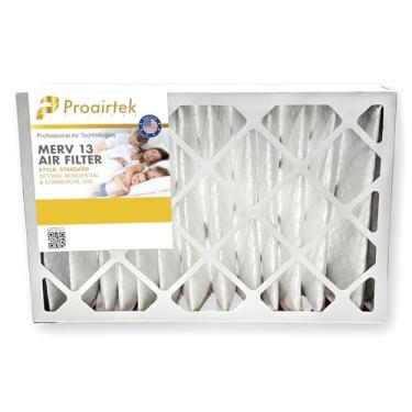 Imagem de Filtro de ar Proairtek AF16244M13SWH modelo 16x24x4, MERV 13; ideal para qualquer pessoa que queira ar limpo e fresco em sua casa; captura partículas microscópicas transportadas pelo ar sem afetar o