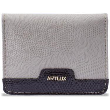 Imagem de Carteira Couro Pequena Artlux Slim 928, Offwhite