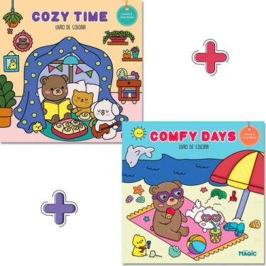 Imagem de Kit Livro de Colorir Cozy Time + Comfy Days  (Bobbie Goods)  Magic Kid