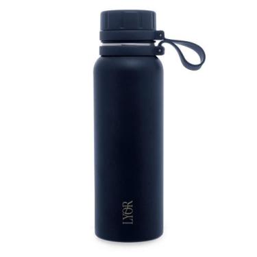 Imagem de Garrafa Térmica de Aço Inox Explorer Azul 650ml - Lyor