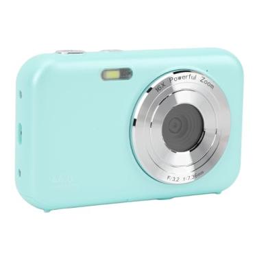 Imagem de Câmera Digital Compacta, Temporizador Automático de Detecção de Rosto FHD 1080P, Câmera Digital Com Tela de 2,4 Polegadas para Estudantes Adolescentes (Verde)
