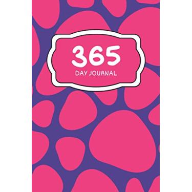 Imagem de 365 Day Journal - One Page A Day | Lined | Undated | 6x9 Daily Diary | Pink and Purple Abstract Background Cover: Daily Diary for 365 days of Journaling. Gift for Family and Friends