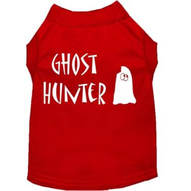Imagem de Mirage Pet Products Camiseta com estampa de fantasma Hunter vermelha com letras pretas XGG (18)