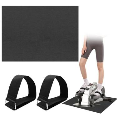 Imagem de Rainmae Esteira antiderrapante para exercitador de perna com alças de pedal, aplique sob a mesa elíptica peddler enquanto está sentado, para treinamento de pernas, equipamento de exercitador de pedal