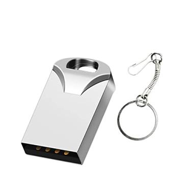 Imagem de Pen drives USB de 1 GB, pendrives, pendrives, pen drive, pen drive com à prova d'água, à prova de poeira, à prova de choque (Silver Supoer Mini)