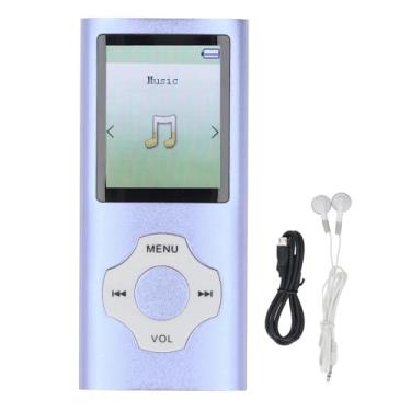 Imagem de Leitor de MP3 e MP4, Reprodutor de Música Portátil de Som HiFi Com Tela Colorida de 1,8 Polegadas, E-book, Gravador de Voz e Fones de Ouvido, Reprodutor de áudio Digital (Azul