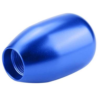 Imagem de CARRO 5 VELOCIDADES MANUAL DE MUDANÇA DE ENGRENAGEM BOTÃO SHIFTER STICK UNIVERSAL METAL COR BRILHANTE 3 ADAPTADORES (Azul)