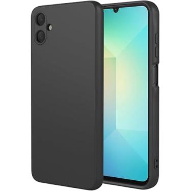 Imagem de Capa Capinha Tpu Silicone Fosca Para Samsung Galaxy A06 Interior Dentro Fosco Macio (Preta)