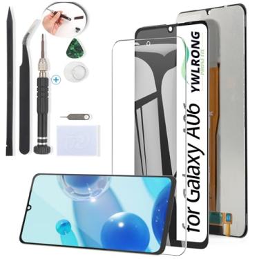 Imagem de YWLRONG Tela de substituição para Samsung Galaxy A06 LCD Touch Screen Digitalizador para Samsung A06 4G A065 com ferramentas (preto)
