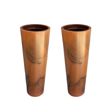 Imagem de Kit 2 Vasos para plantas Cone em Polietileno(Marrom)