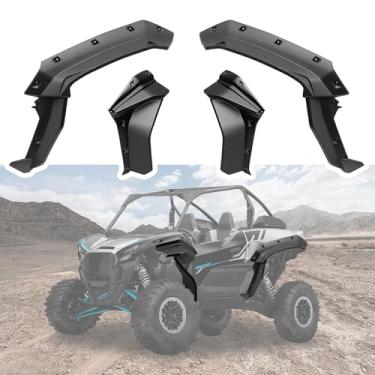 Imagem de XUTVOTOR Xxl Fender Flares para Kawasaki Teryx Krx 1000, Hdpe Heavy-Duty Extended Front & Rear Mud Flaps Mud Guards Extension para Kawasaki Teryx Krx 1000 2020-2024 Acessórios (Substituir #99994-1324)