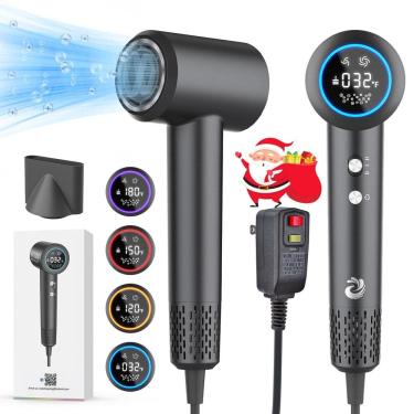 Imagem de Secador de cabelo KARFUN 1500W de alta velocidade com tecnologia de plasma 110V cinza