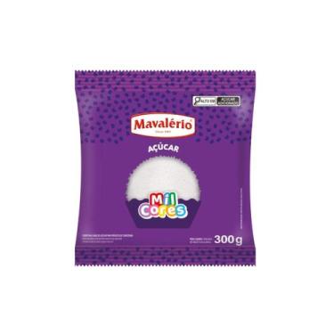 Imagem de Açúcar colorido mil cores 300g mavalério, Branco