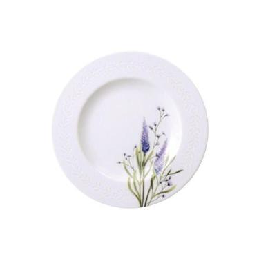 Imagem de Prato Sobremesa Tramontina Lilla Porcelana Decorada 21cm Tramontina