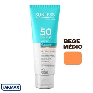 Imagem de Sunless Prot Solar FPS50 60G Bege Medio - FARMAX