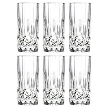 Imagem de Barski Highball - Vidro - Conjunto de 6 - Copos Hiball - Cristal de Vidro - Lindo Design - Copos para Beber - para Água, Suco, Vinho, Cerveja e Coquetéis - 368 g Feito na Europa