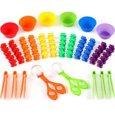Imagem de Conjunto de Ursinhos para Contar e Classificar Skylety - 74 Peças (6+)