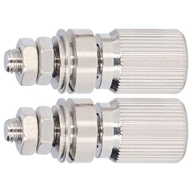 Imagem de Akozon 2 Peças Sem Poste de Ligação de Terminal de Isolamento, Contato de Liga de Prata, Poste de Aterramento de Energia, 50025 Perfeito para Terminais de Junção e Alimentação