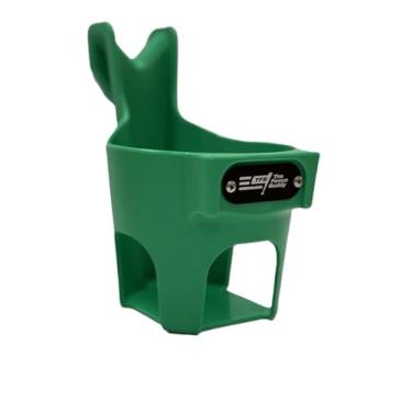 Imagem de Suporte de garrafa de água verde para cerca | Suporte de copo e suporte | Comporta produtos Stanley, Yeti, Gatorade | Organizador de abrigos de beisebol e softball, quadras de tênis e pickleball |