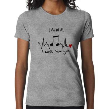 Imagem de Baby Look La La Lá - Foca na Moda, Cinza, P