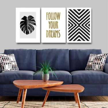 Imagem de Quadro Costela Adão Frases Infinito M 3 Moldura Branca - Zarco Interio