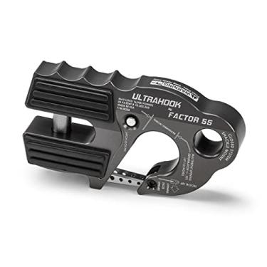 Imagem de Factor 55 Gancho de guincho ULTRAHOOK com suporte de manilha - cinza