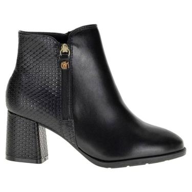 Imagem de Bota Modare Casual Cano Baixo Salto Bloco Médio Feminina Preta