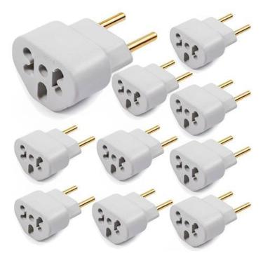 Imagem de Adaptador Benjamin Bob Love 10A/20A Kit 10Pças Pino Maciço