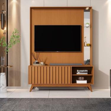 Imagem de Estante Ripada para Tv até 60 Polegadas Açaí Marrom
