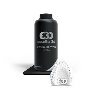 Imagem de Resina para impressão 3d  proton escolha3d - Escolha 3D, BRANCO