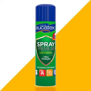Imagem de Tinta spray premium multi uso eucatex amarelo 400ml