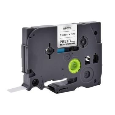 Imagem de Fita para Rotulador Brother TZE-131 Preto sobre Transparente 12mm Multilaser - RF024 RF024