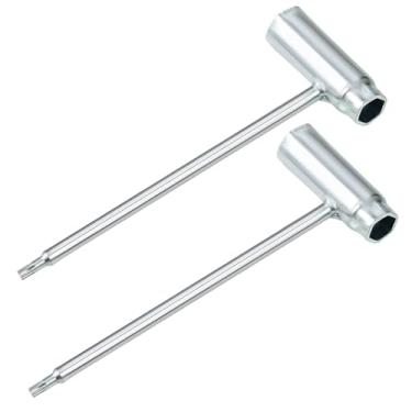 Imagem de Pacote com 2 chaves combinadas de 19 mm x 13 mm (3/10.2 cm x 1/5.1 cm), chave T e chave de fenda Torx T27, ferramenta de motosserra combinada, adequada para serras Stihl TS350, TS350AVE, TS360, TS400