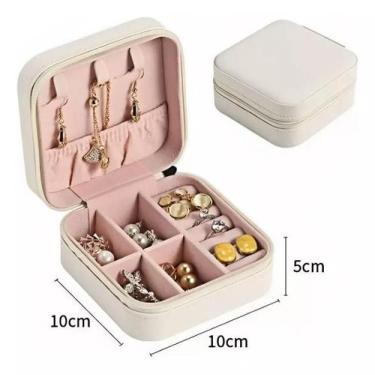 Imagem de Porta Joia Portátil Viagem Anéis Estojo Bolsa Bijuteria Mala  - NEXUS