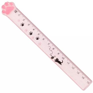 Imagem de Régua Patinha 15 cm School Basics Plástico Transparente