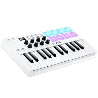 Imagem de Controlador de teclado midi m-wave de 25 teclas com tambores Bluetooth
