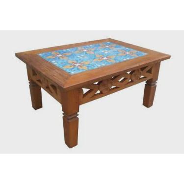 Imagem de Mesa de Centro Rústica Marília em Madeira de Demolição - Cód 2374