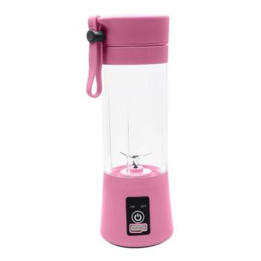 Imagem de Mini Liquidificador Portátil Shake Juice Cup + Cabo Usb Rosa