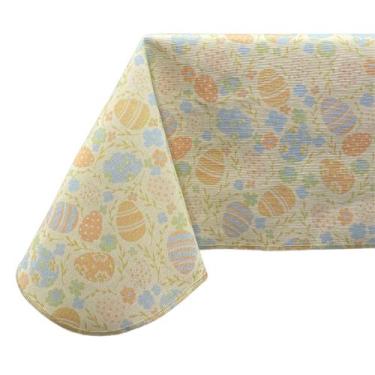 Imagem de Toalha De Mesa Estampa Coelhinho Páscoa  - MUMUDECOR, OVOS LARANJA E A