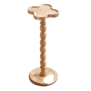 Imagem de Mesa lateral redonda, pequena mesa de bebida para espaços pequenos, mesa de centro moderna com destaque para sala de estar, quarto, cantos e escritório, G