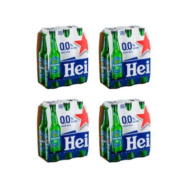 Imagem de Kit Cerveja Heineken 0.0 Pilsen Puro Malte Lager  - sem Álcool 24 Unid