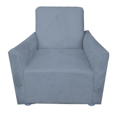 Imagem de Poltrona Cadeira Sofa Infantil Kids Angel - Silverio Decor, Grafite