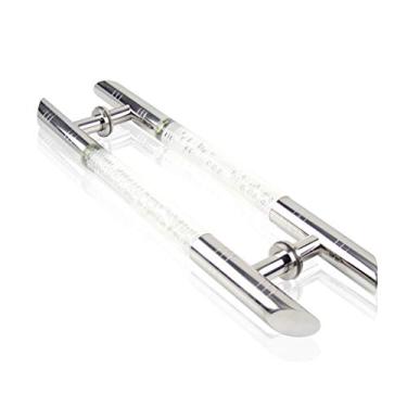 Imagem de Puxadores de porta Puxadores de porta Puxadores de aço inoxidável Puxador de porta de vidro moderno Puxador de cristal Puxador grande / a/600 mm (A 600 mm)