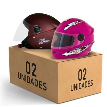 Imagem de Kit 2 Capacete New Liberty 3 Elite + Liberty 4 Kids Feminino Masculino