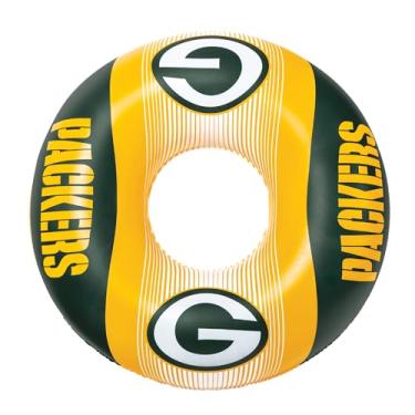 Imagem de BigMouth Boias infláveis para piscina Green Bay Packers 91 cm oficialmente licenciadas pela NFL Fan Gear, tubo interno para adultos e adolescentes
